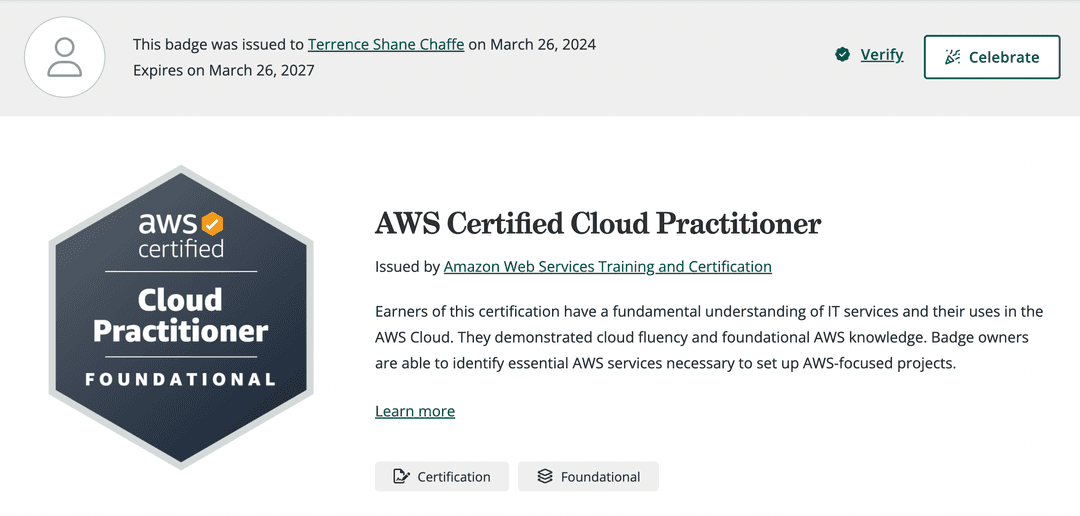 AWS Certificate